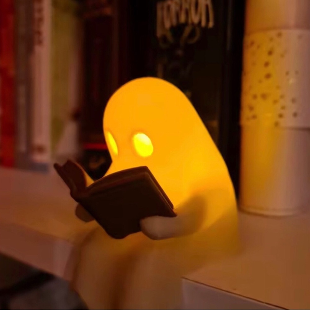 Yellow Ghost Reading Night Light - Home Accents